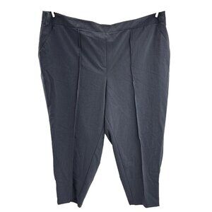 Nine West Womens Pants 3XL Crop Relaxed Mid Rise Pull On Stretch Dress Slacks